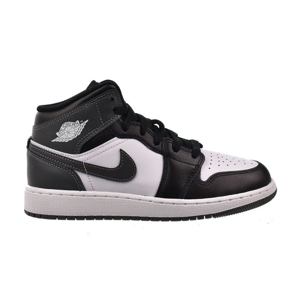 Air Jordan 1 Mid (GS) Big Kids' Shoes Black/Iron Grey-White dq8423-001