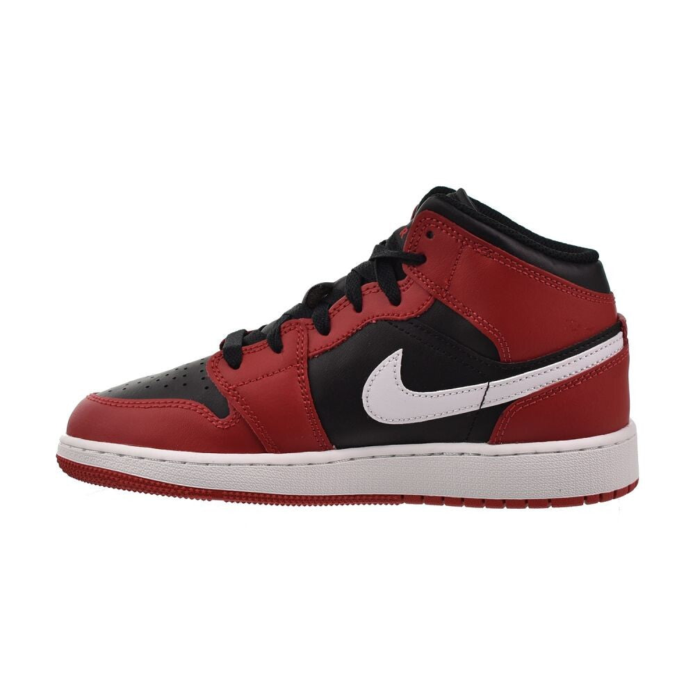 Air Jordan 1 Mid (SE) Big Kid's Shoes Black/White dq8423-061