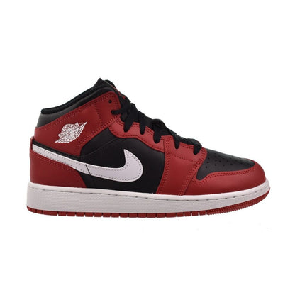 Air Jordan 1 Mid (SE) Big Kid's Shoes Black/White dq8423-061