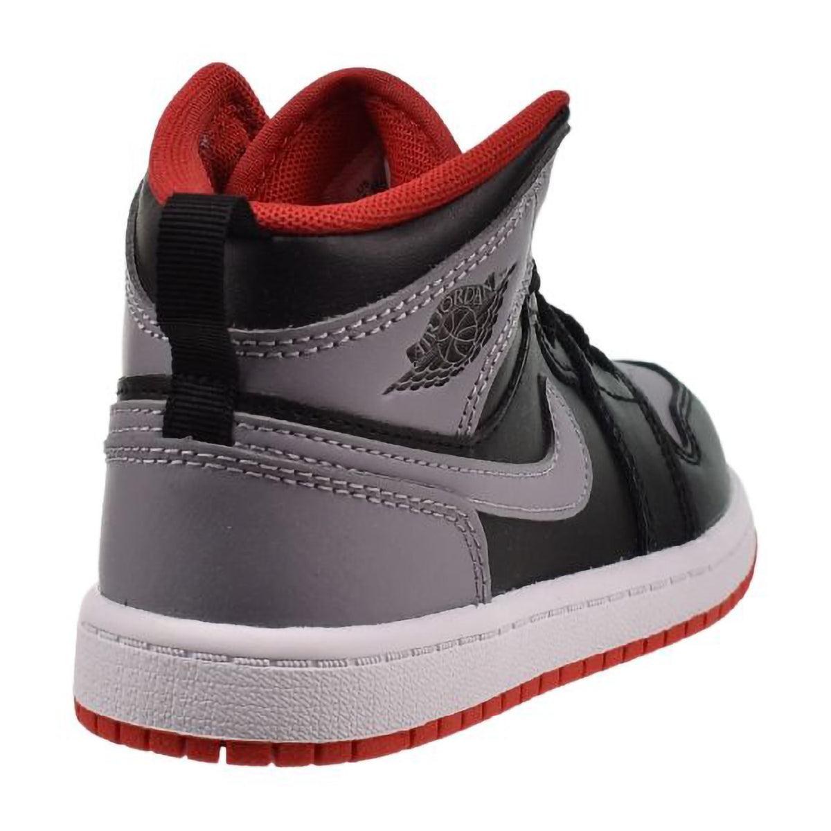 Jordan 1 Mid (PS) Little Kids' Shoes Black-Cement Grey-Fire Red