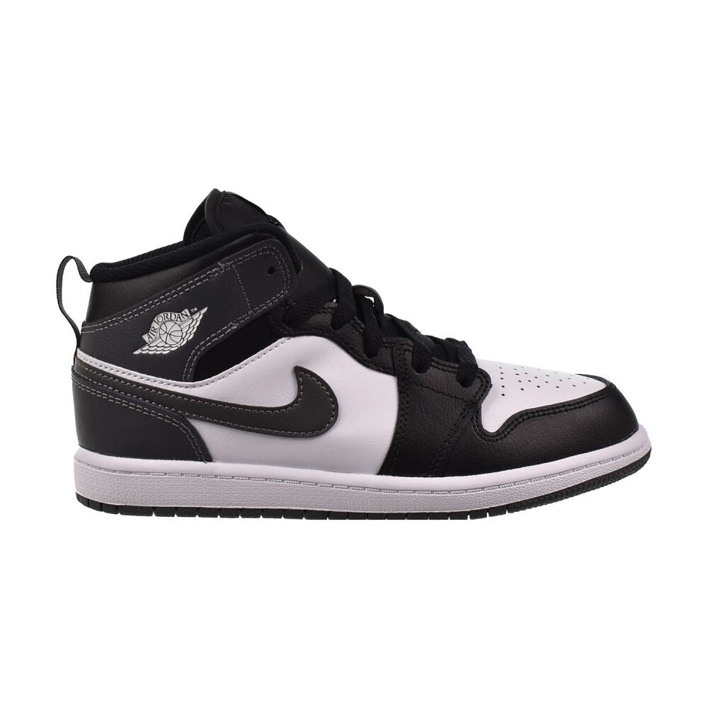 Jordan 1 Mid (PS) Little Kids' Shoes Black/Iron Grey-White dq8424-001