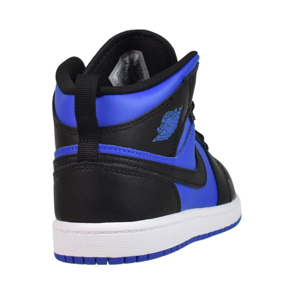 Jordan 1 Mid (PS) Little Kids' Shoes Black/Royal Blue-White dq8424-042