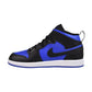 Jordan 1 Mid (PS) Little Kids' Shoes Black/Royal Blue-White dq8424-042