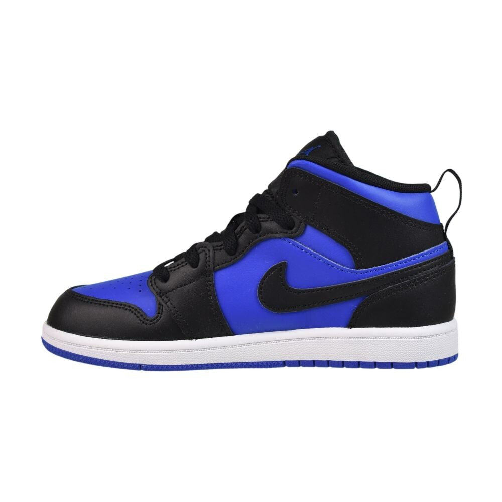 Jordan 1 Mid (PS) Little Kids' Shoes Black/Royal Blue-White dq8424-042