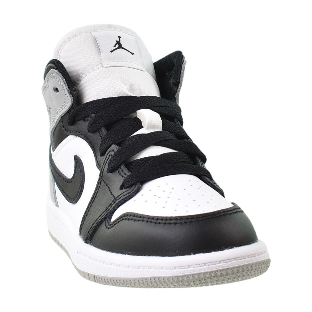 Jordan 1 Mid (PS) Little Kids' Shoes White/Light Smoke Grey dq8424-101