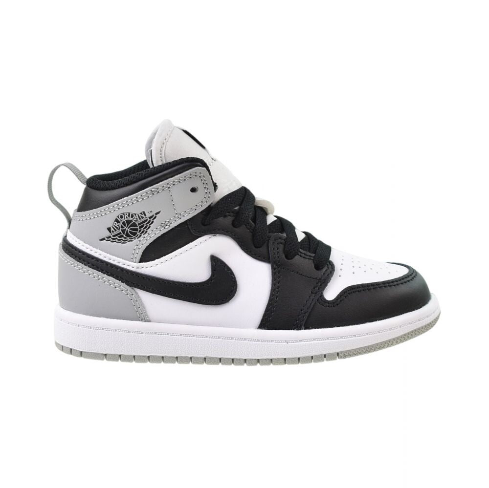 Jordan 1 Mid (PS) Little Kids' Shoes White/Light Smoke Grey dq8424-101