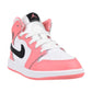 Jordan 1 Mid (PS) Little Kids' Shoes Pink Glaze/Black-White dq8424-602
