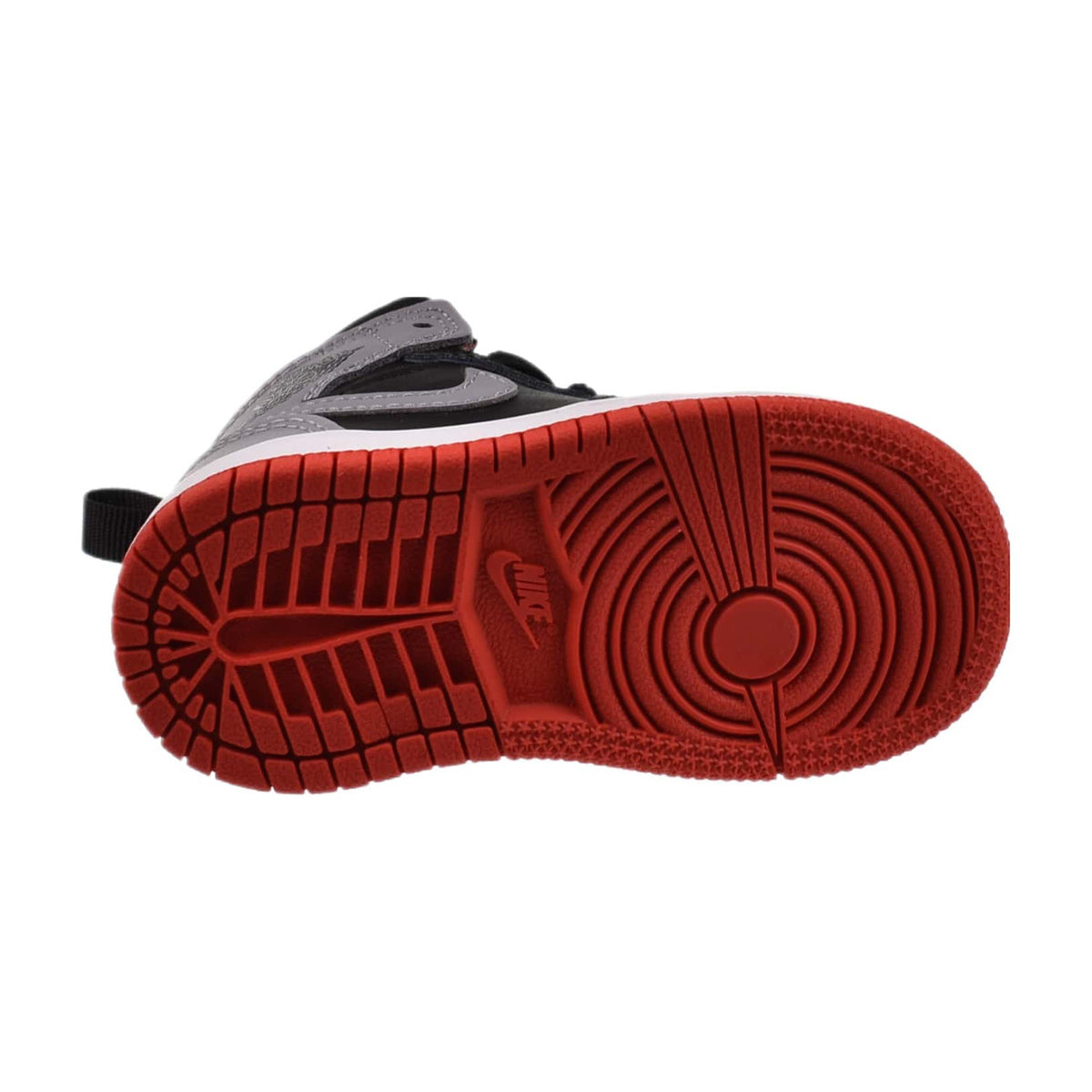 Jordan 1 Mid (TD) Toddler Shoes Black-Cement Grey-Fire Red