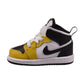 Jordan 1 Mid (TD) Toddlers' Shoes Yellow Ochre-Black-White