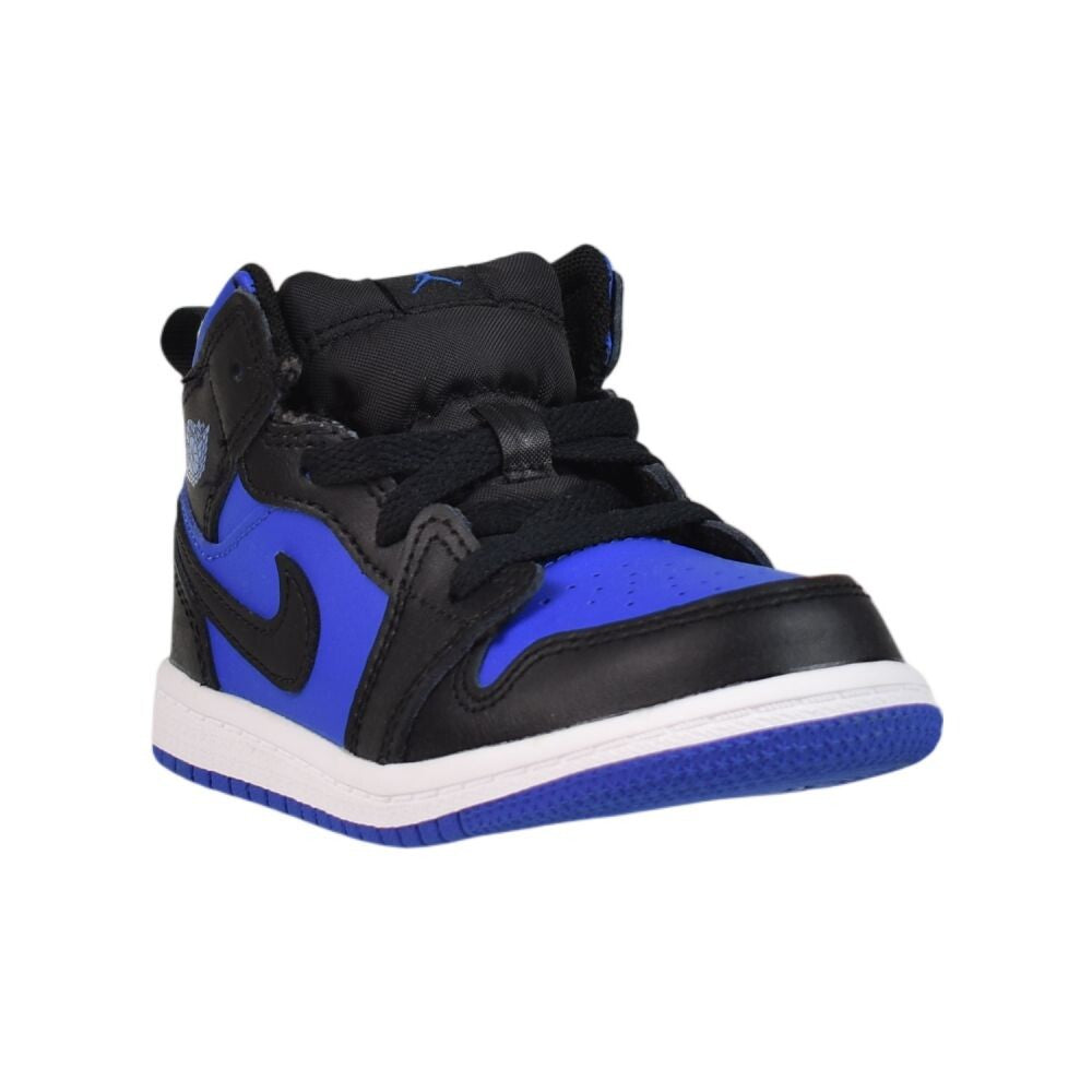 Jordan 1 Mid (TD) Toddlers' Shoes Black/Royal Blue/White dq8425-042