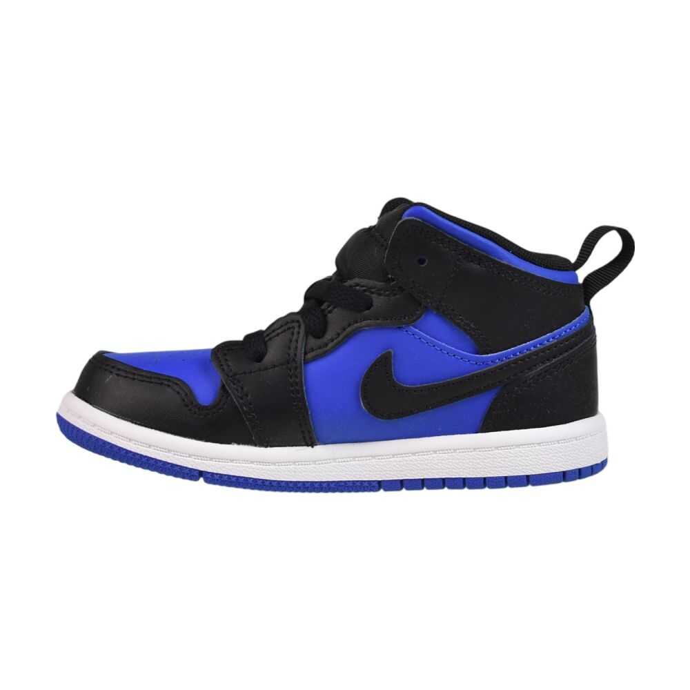 Jordan 1 Mid (TD) Toddlers' Shoes Black/Royal Blue/White dq8425-042