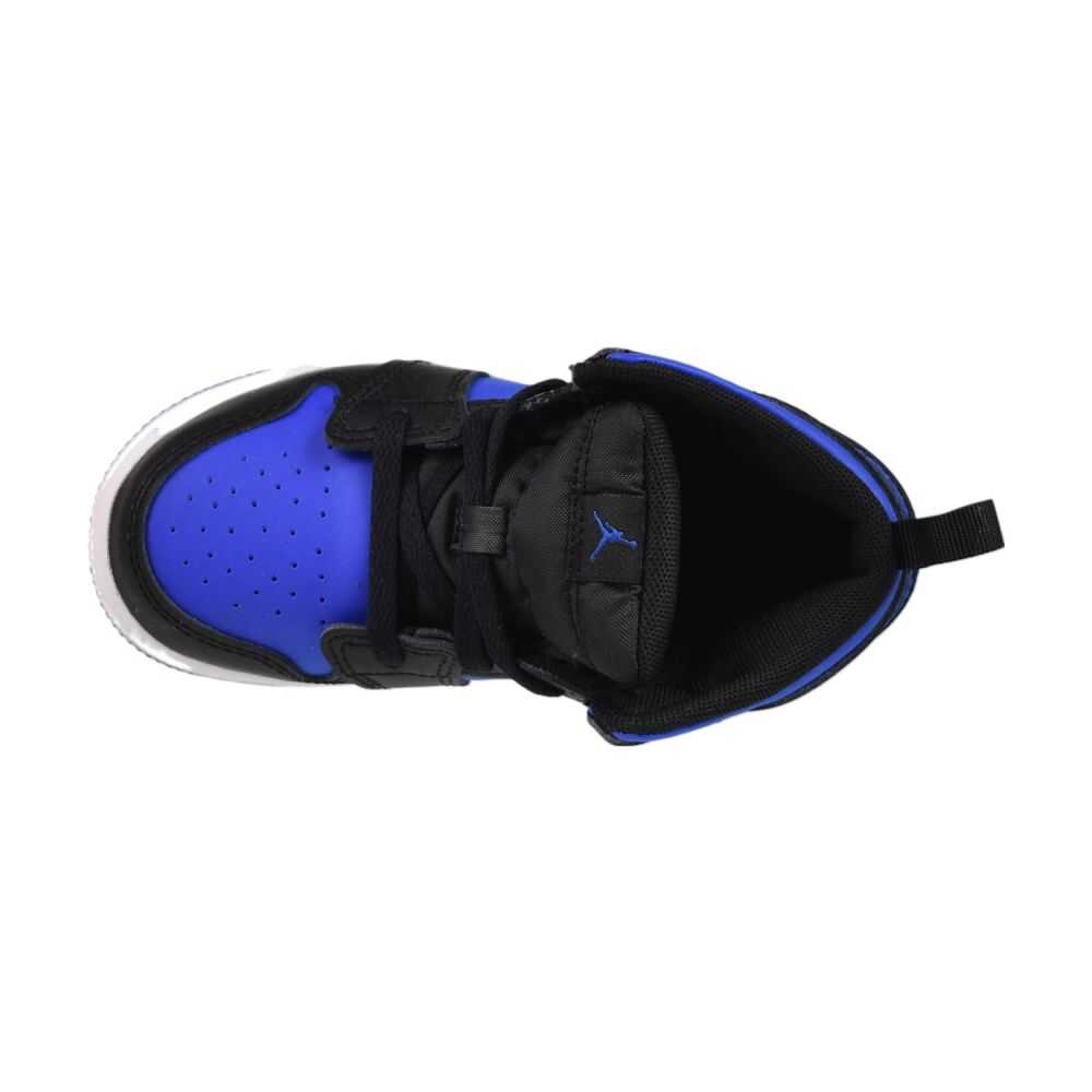 Jordan 1 Mid (TD) Toddlers' Shoes Black/Royal Blue/White dq8425-042