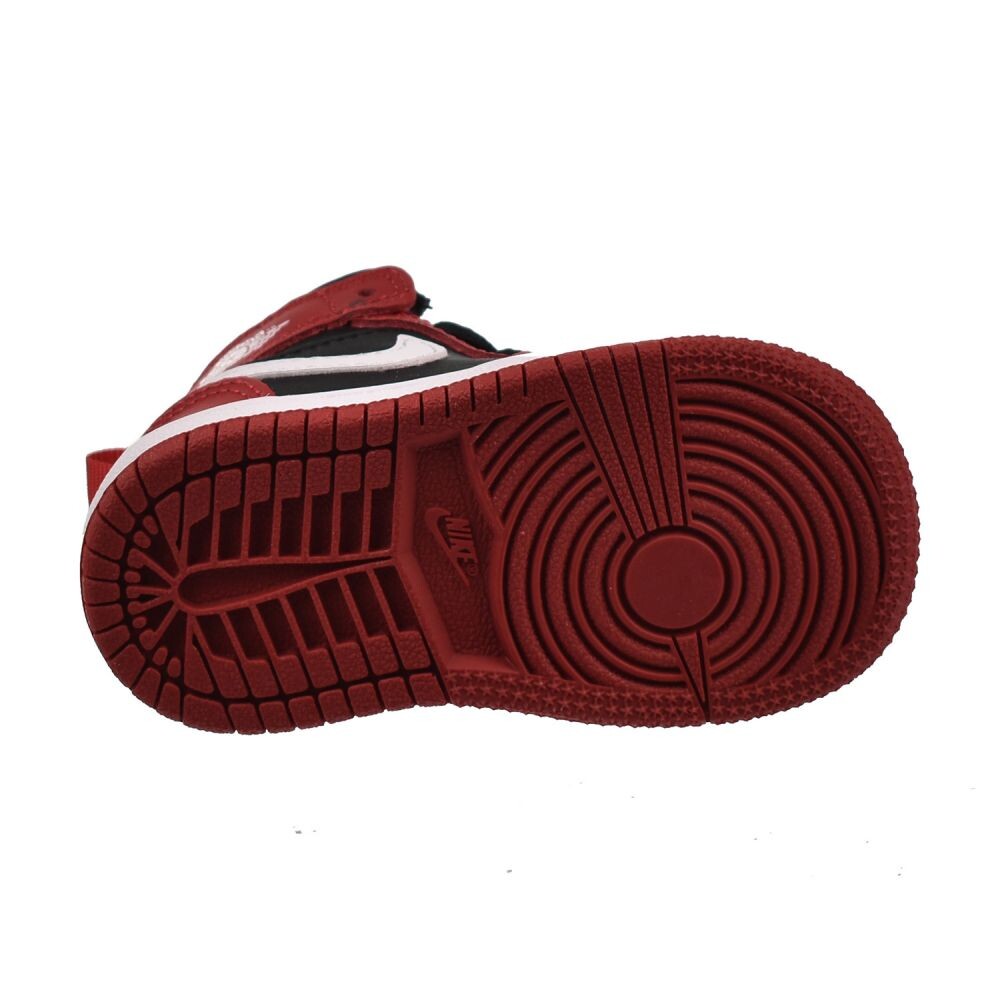 Air Jordan 1 Mid (TD) Toddler's Shoes Black/White-Gym Red dq8425-061