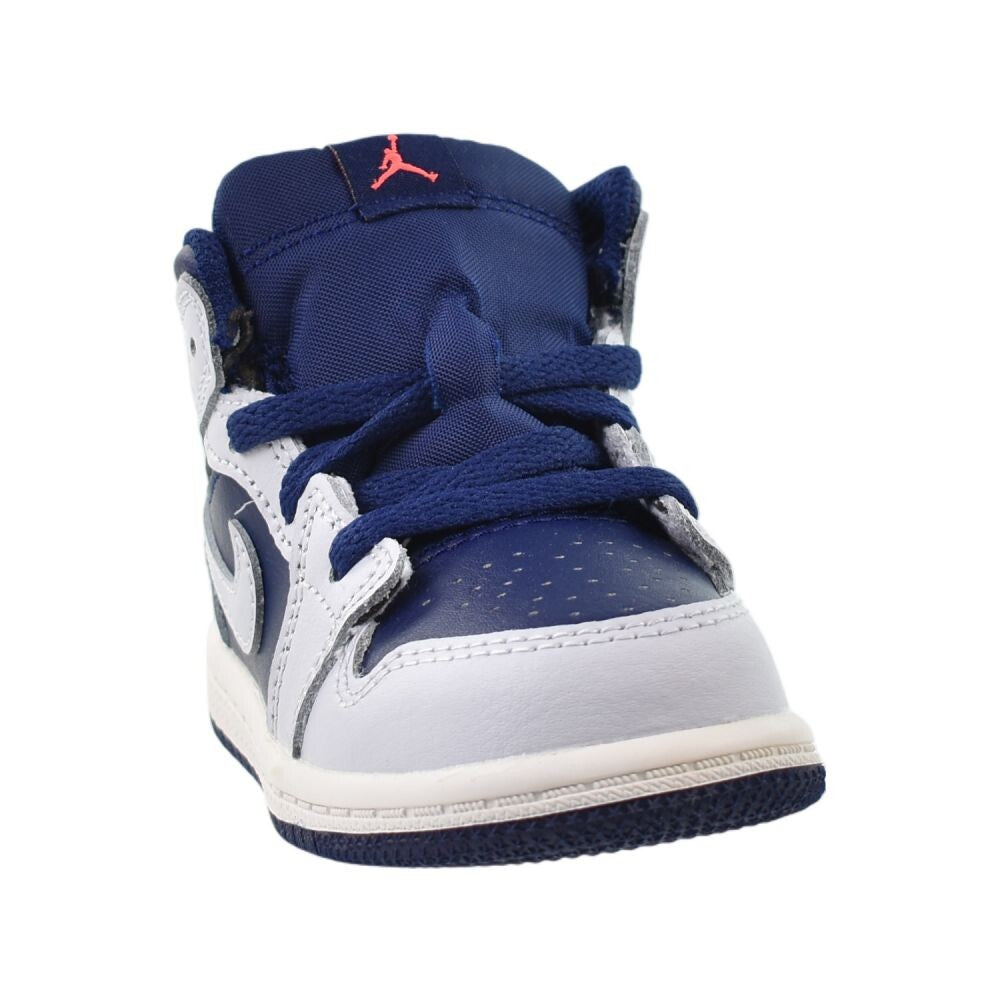Jordan 1 Mid (TD) Toddlers' Shoes Blue Void/Pure Platinum dq8425-403
