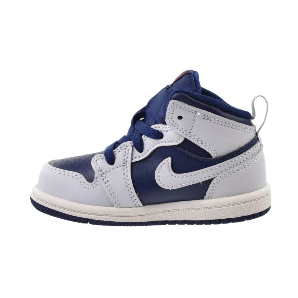 Jordan 1 Mid (TD) Toddlers' Shoes Blue Void/Pure Platinum dq8425-403
