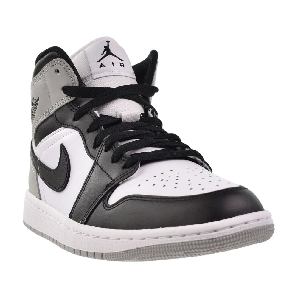 Jordan 1 Mid Men's Shoes White/Black-Light Smoke Grey dq8426-101