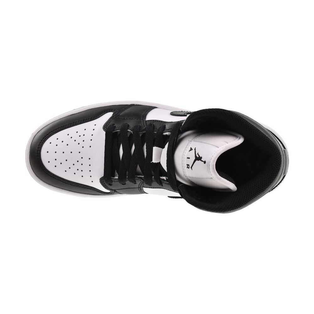 Jordan 1 Mid Men's Shoes White/Black-Light Smoke Grey dq8426-101