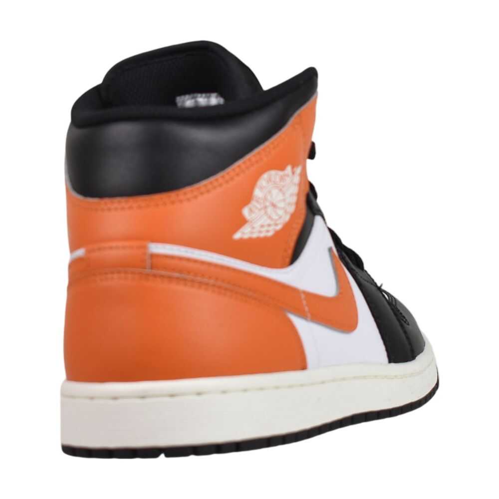 Jordan 1 Mid Men's Shoes Starfish/Black-White-Sail dq8426-801