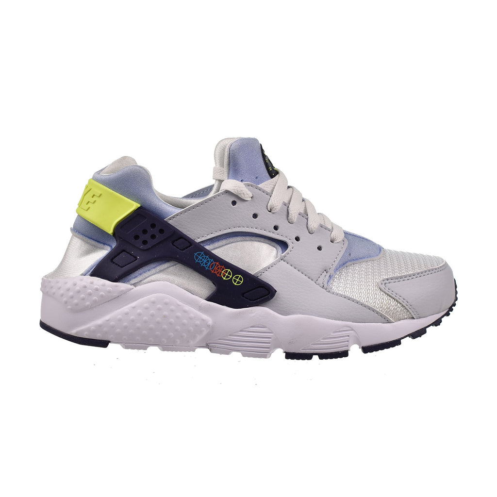 Nike Huarache Run (GS) Big Kids' Shoes White-Blackened Blue