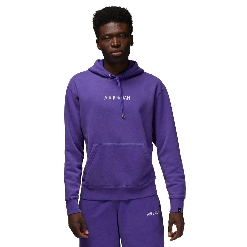 Air Jordan Wordmark Fleece Pullover Men's Hoodie Purple dv6463-514