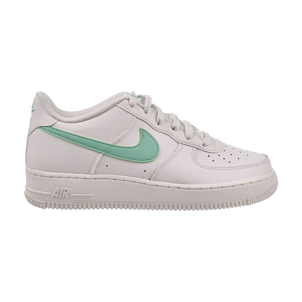 Nike Air Force 1 Low (GS) Big Kids' Shoes White-Emerald Rise
