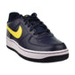 Nike Air Force 1 Low (GS) Big Kids' Shoes Obsidian-Opti Yellow-White