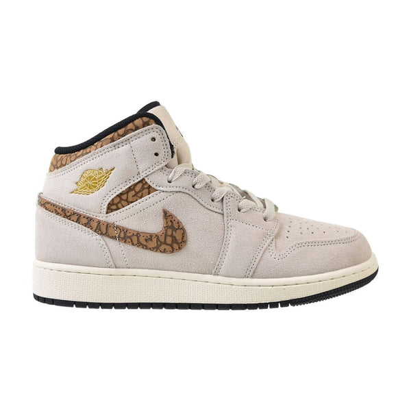 Jordan 1 Mid SE (GS) Big Kids' Shoes Light Orewood Brown dz5369-102