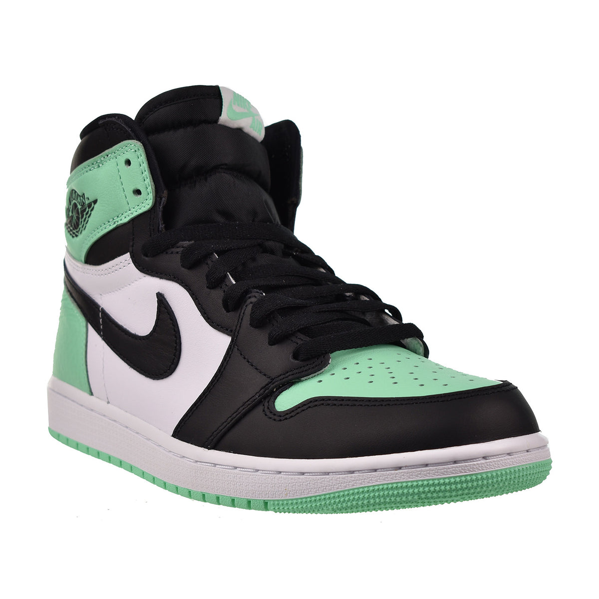 Air Jordan 1 Retro High OG Men's Shoes White/Black/Green Glow