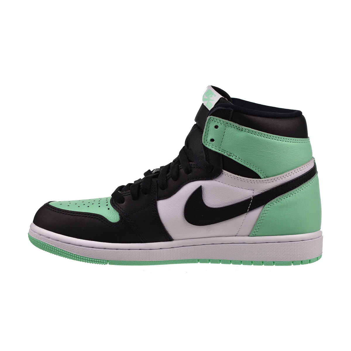 Air Jordan 1 Retro High OG Men's Shoes White/Black/Green Glow