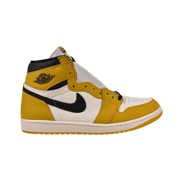 Air Jordan 1 High OG Men's Shoes Yellow Ochre-Black-Sail 