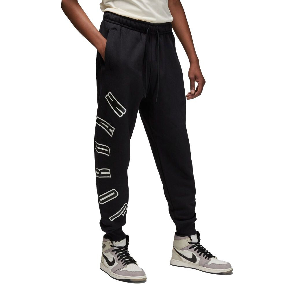 Jordan Flight MVP Men's Fleece Pants Black-White fb7027-010