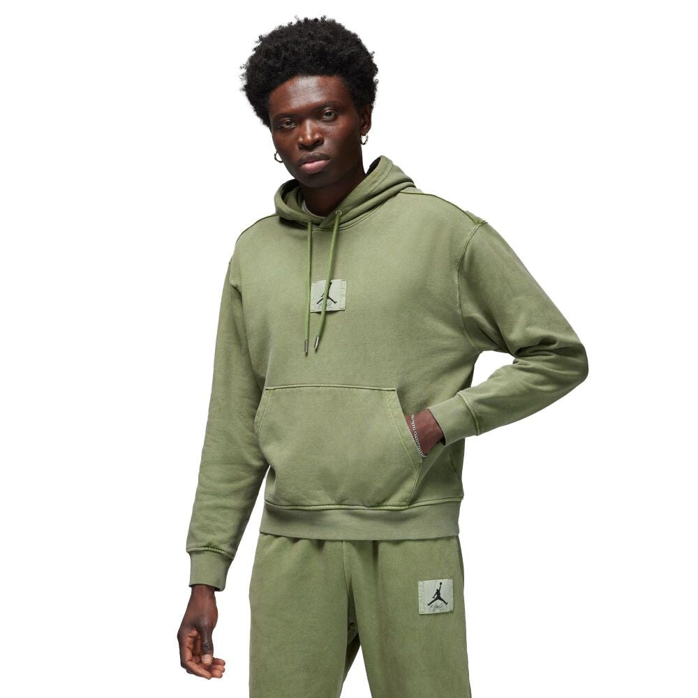 Jordan Essentials Mens Fleece Men's Hoodie Sky-Light Olive fb7290-340