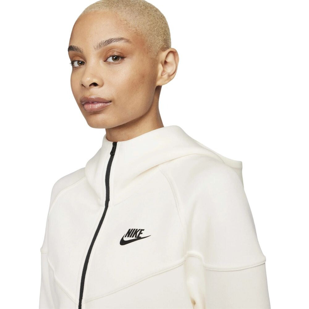 Nike Nsw Tech Fleece Windrunner Full-Zip Women's Hoodie Pale Ivory/Black fb8338-110