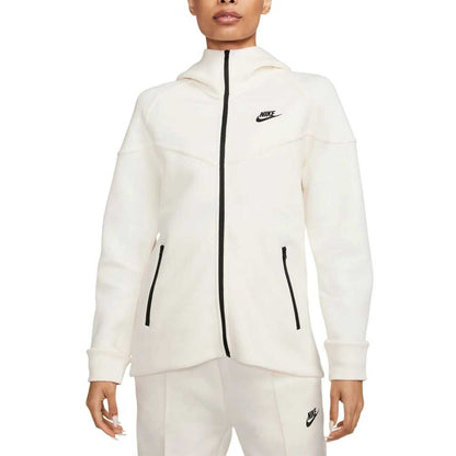 Nike Nsw Tech Fleece Windrunner Full-Zip Women's Hoodie Pale Ivory/Black fb8338-110