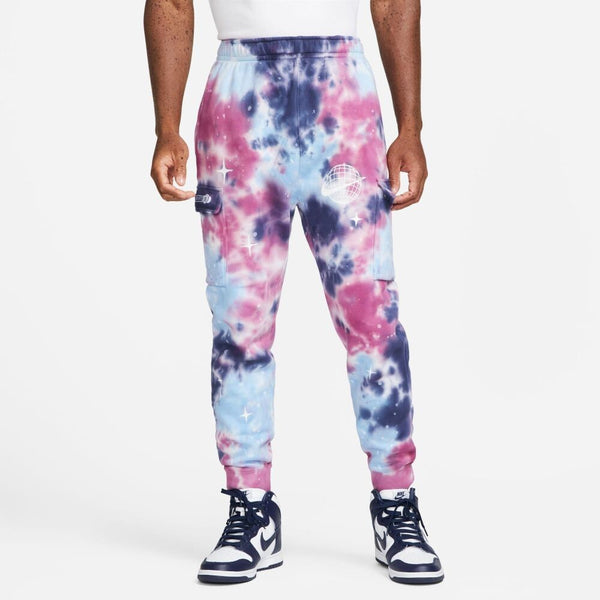 Nike Abstract Galaxy Cargo Fleece Men's SweatPants Purple-Pink fb9041-500