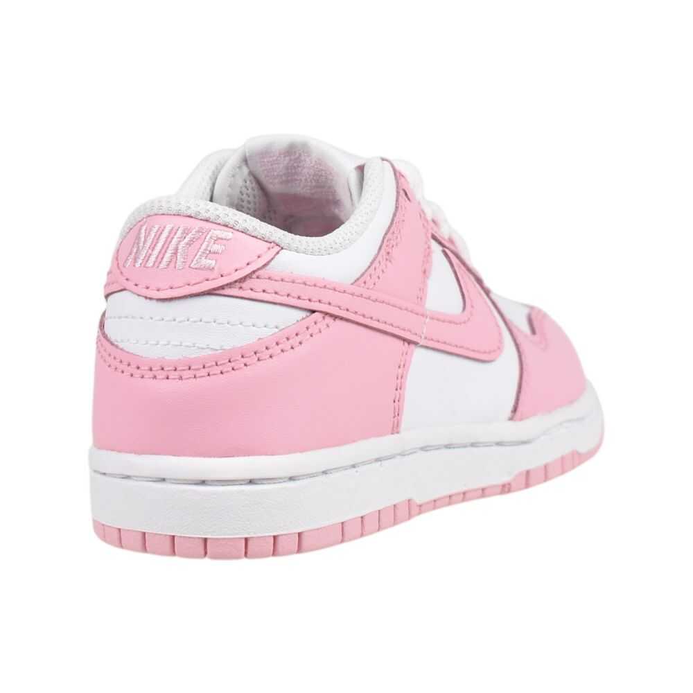 Nike Dunk Low (PS) Little Kids' Shoes White/Med Soft Pink-White fb9108-125