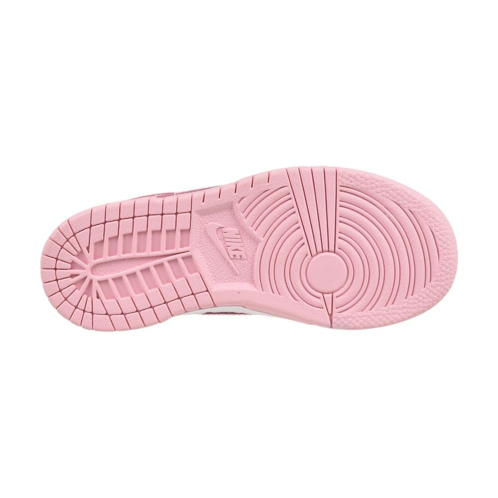 Nike Dunk Low (PS) Little Kids' Shoes White/Med Soft Pink-White fb9108-125