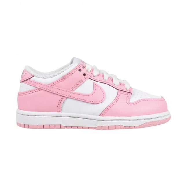 Nike Dunk Low (PS) Little Kids' Shoes White/Med Soft Pink-White fb9108-125