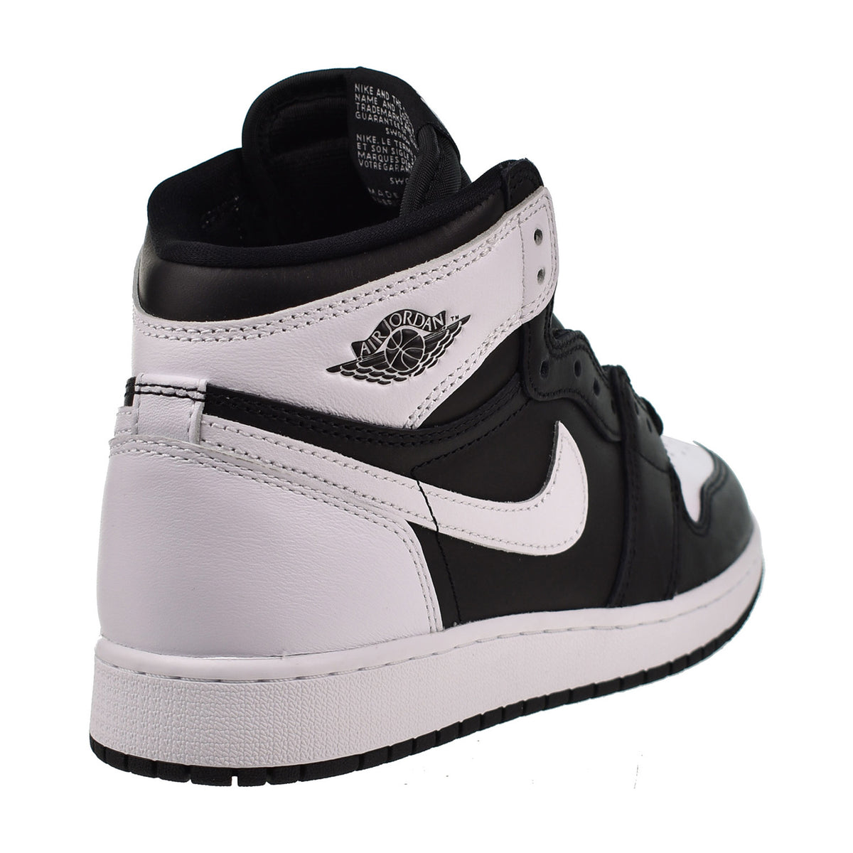 Jordan 1 Retro High OG (GS) Big Kids' Shoes Black-White 