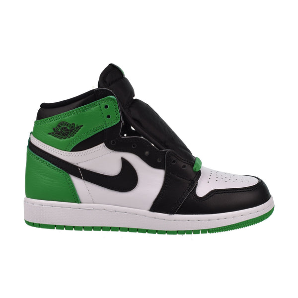 Jordan 1 Retro High OG (GS) Big Kids' Shoes Black-Lucky Green-White