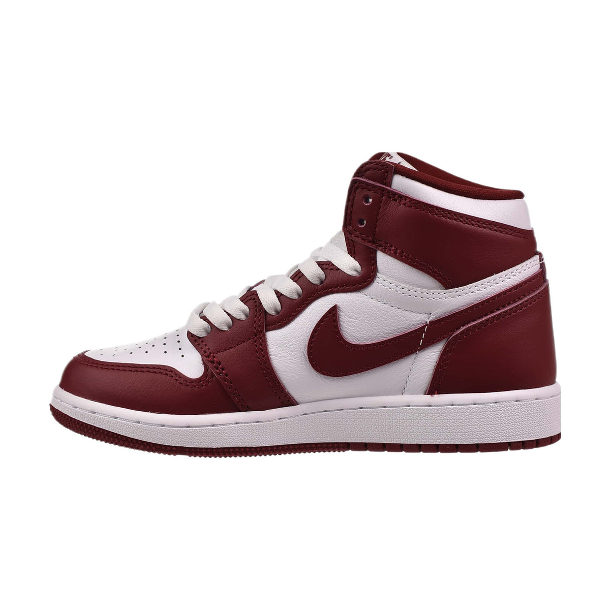 Jordan 1 Retro High OG (GS) Big Kids' Shoes White-Team Red