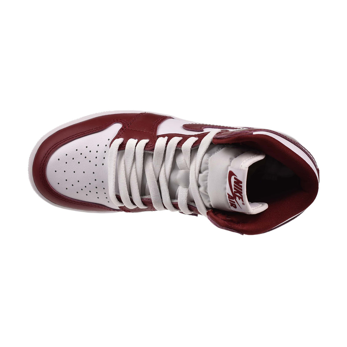 Jordan 1 Retro High OG (GS) Big Kids' Shoes White-Team Red