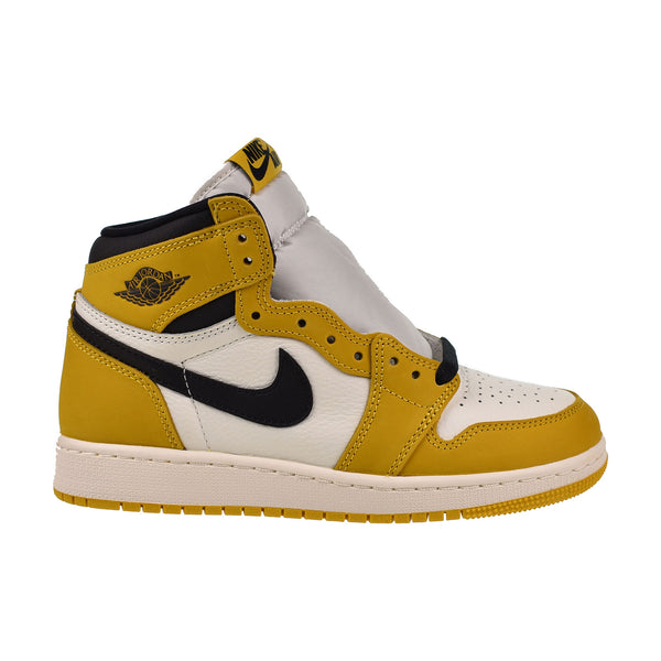 Jordan 1 Retro High OG (GS) Big Kids' Shoes Yellow Ochre-Sail-Black