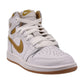 Jordan 1 Retro High OG (PS) Little Kids' Shoes White-Metallic Gold