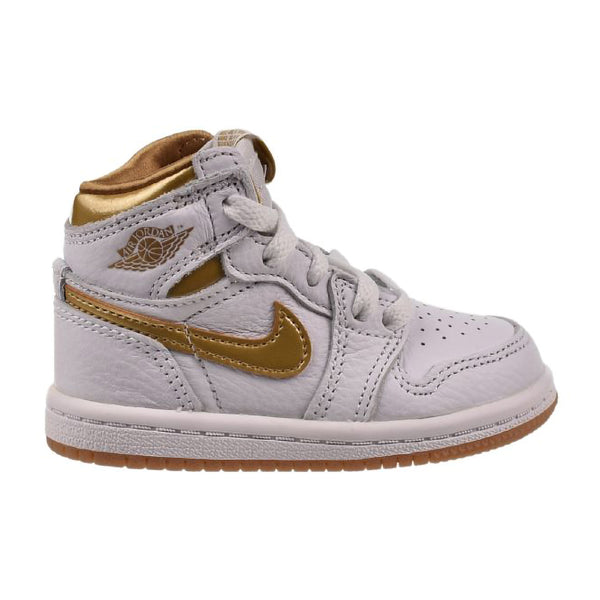 Jordan 1 Retro High OG (TD) Toddler Shoes White-Metallic Gold