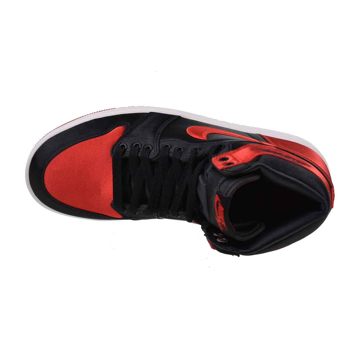 Air Jordan 1 High OG "Satin Bred" Women's Shoes Black/Red