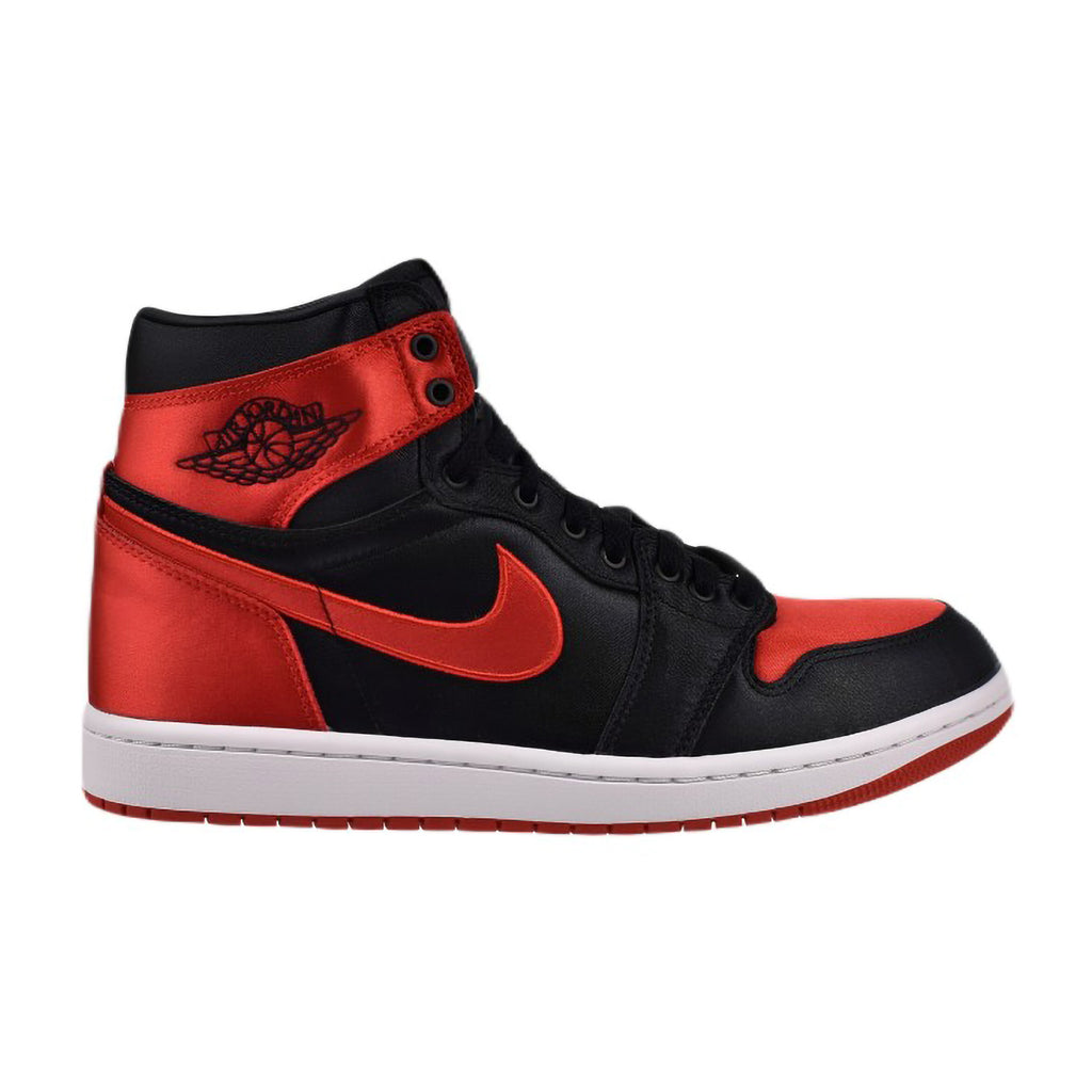 Air Jordan 1 High OG "Satin Bred" Women's Shoes Black/Red