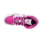 Air Jordan 1 Mid (GS) Big Kids' Shoes Iris Whisper/Fire Pink fd8780-500