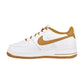 Nike Air Force 1 (GS) Big Kids' Shoes White/Desert Ochre fj0706-100