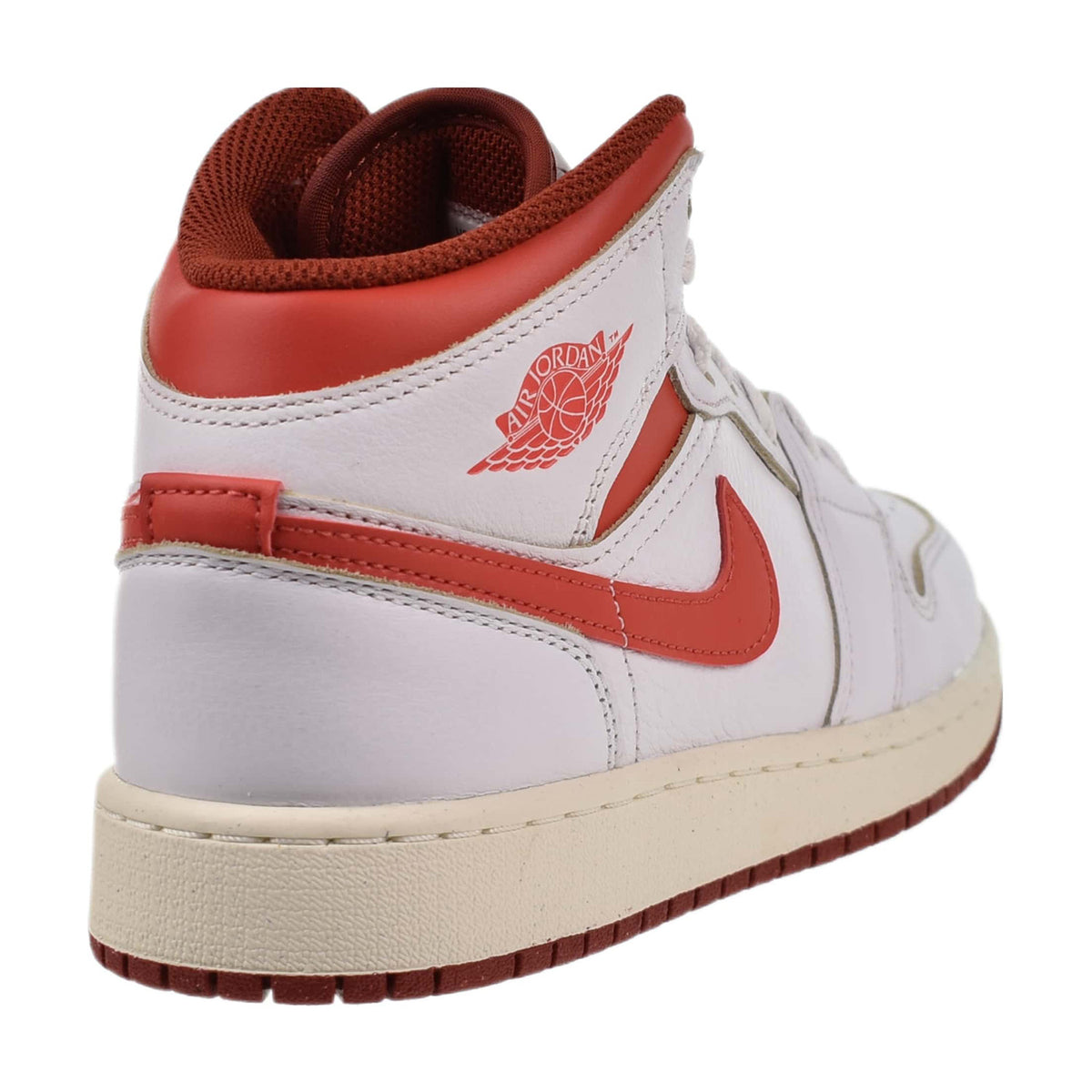 Jordan 1 Mid SE (GS) Big Kid's Shoes White-Lobster-Dune Red